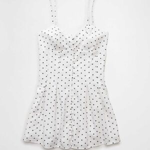 American Eagle Sweetheart Button-Up Mini Dress